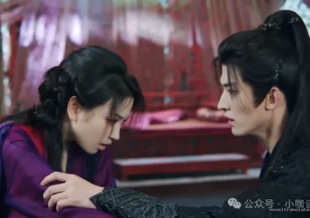 Том 2 (Совершенствование Бессмертного): Глава 47 Сцена из исторической драмы с двумя персонажами в традиционной одежде.