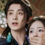 Сцена из исторической драмы с двумя персонажами