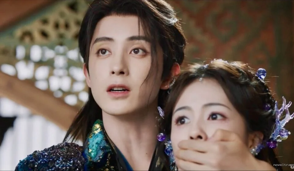 Сцена из исторической драмы с двумя персонажами