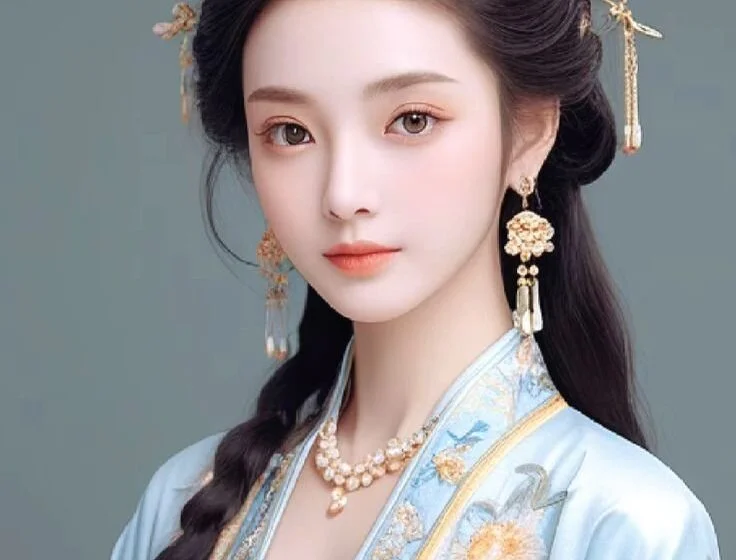 AI-сгенерированное изображение женщины в традиционном костюме