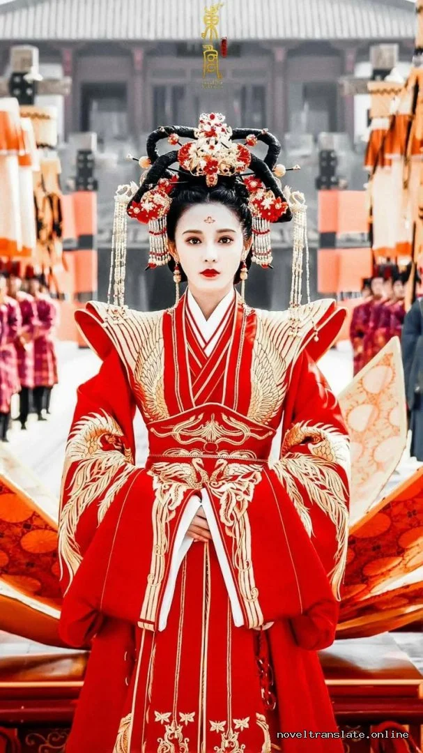 Женщина в традиционном китайском костюме на фоне дворца