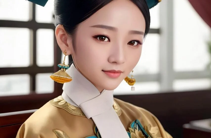 Искусственный интеллект создал портрет женщины в традиционном азиатском костюме