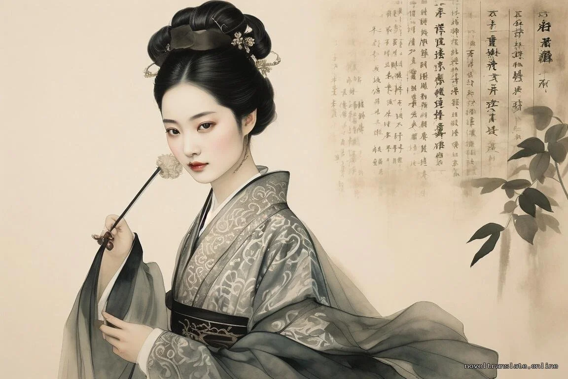 Искусственно созданное изображение женщины в традиционной восточной одежде