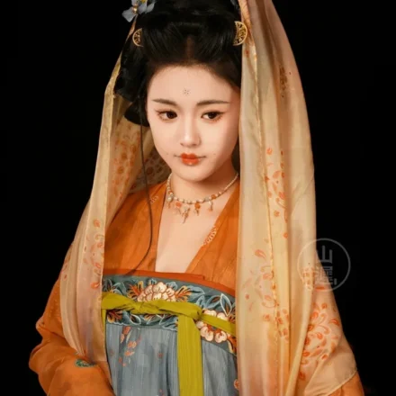 Первая красавица Чанъаня Искусственно созданный портрет женщины в традиционной одежде