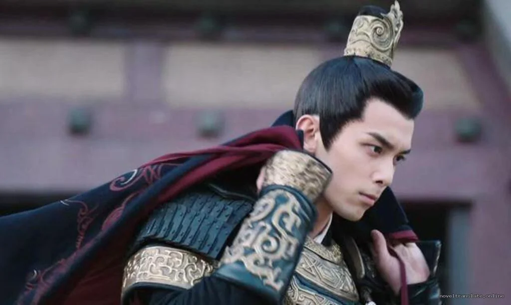 Воин в традиционной китайской одежде готовится к битве