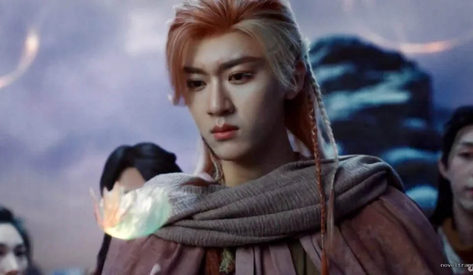 Фэнтези персонаж с длинными волосами и светящимся цветком