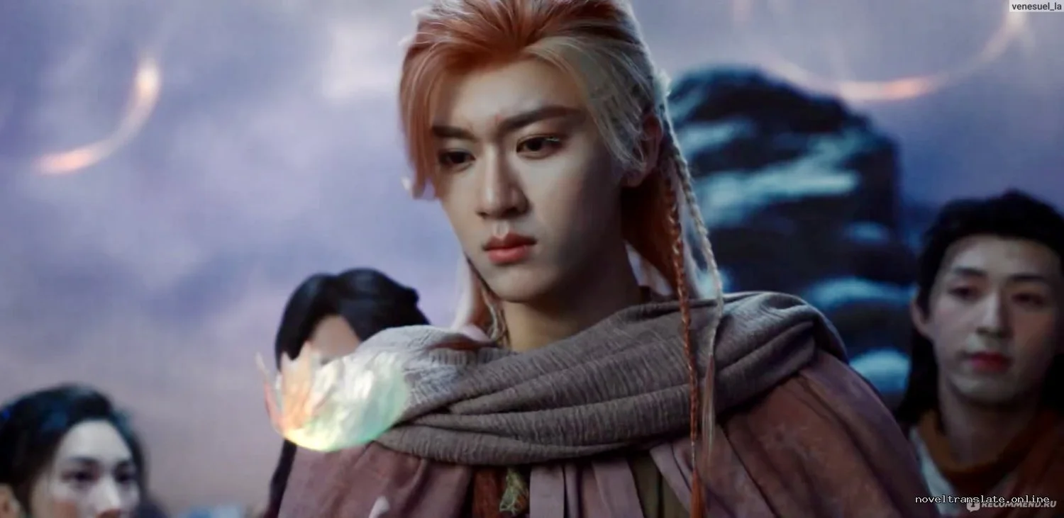 Фэнтези персонаж с длинными волосами и светящимся цветком