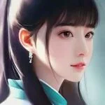 Глава 19: Взаимность Портрет девушки в традиционной одежде, искусственный интеллект