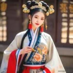 Искусственный интеллект создал изображение женщины в традиционной китайской одежде